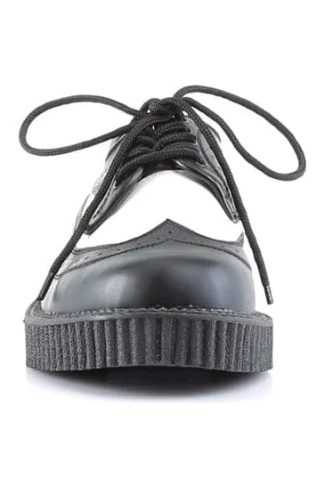 CREEPER-608 Black Patent Creeper