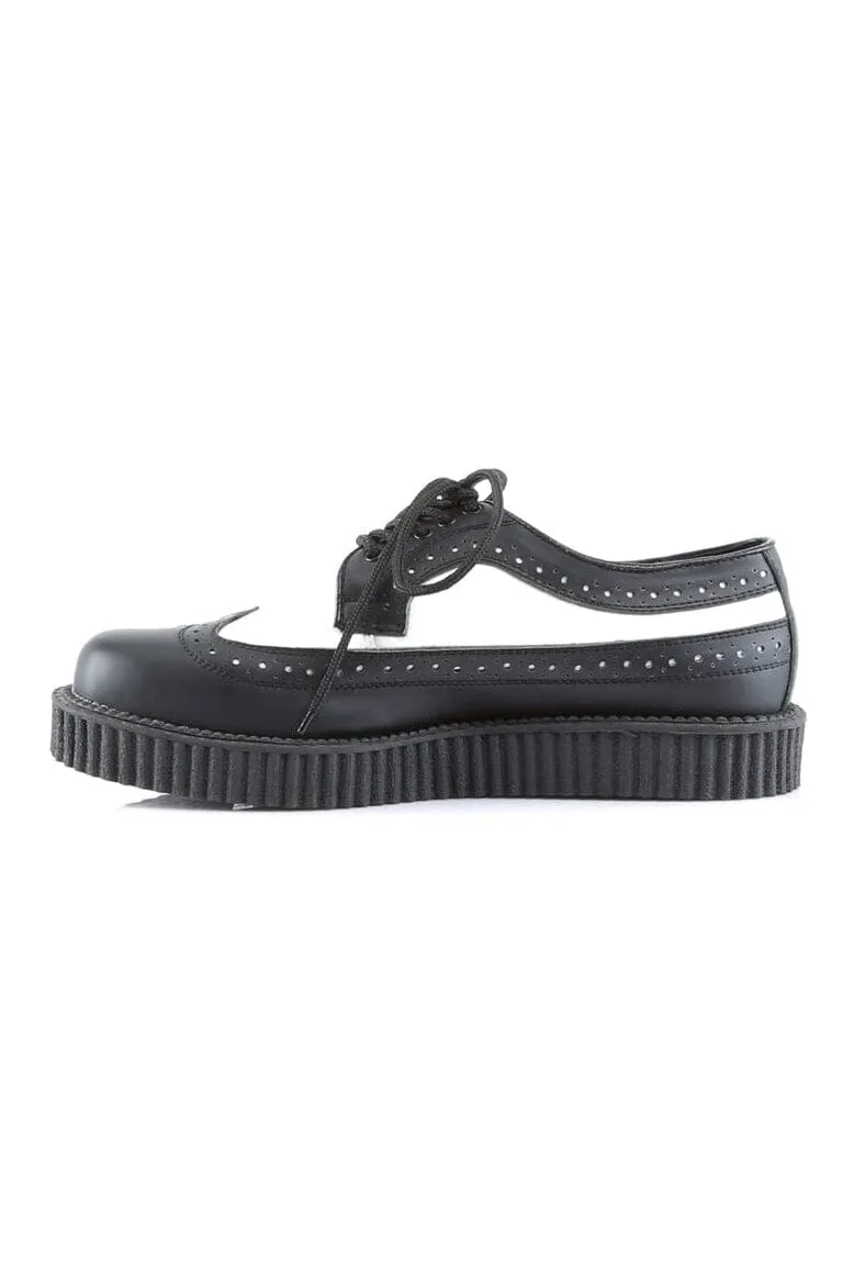 CREEPER-608 Black Patent Creeper
