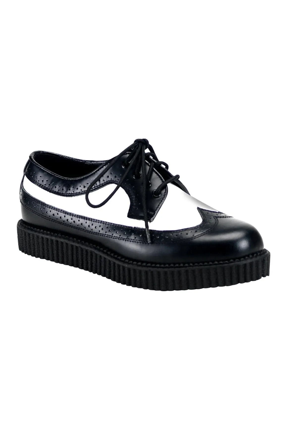 CREEPER-608 Black Patent Creeper