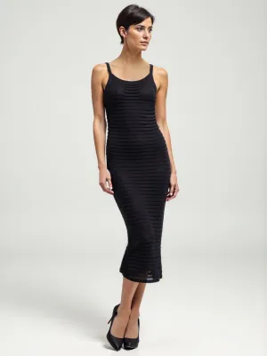 Crochet Knit Tank Midi Dress