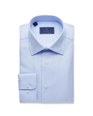 David Donahue Trim Fit Dress Shirt - Sky