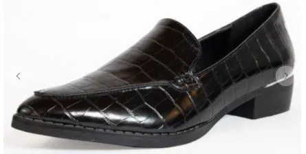 DEBBIE VEGAN LEATHER CROCODILE LOAFER