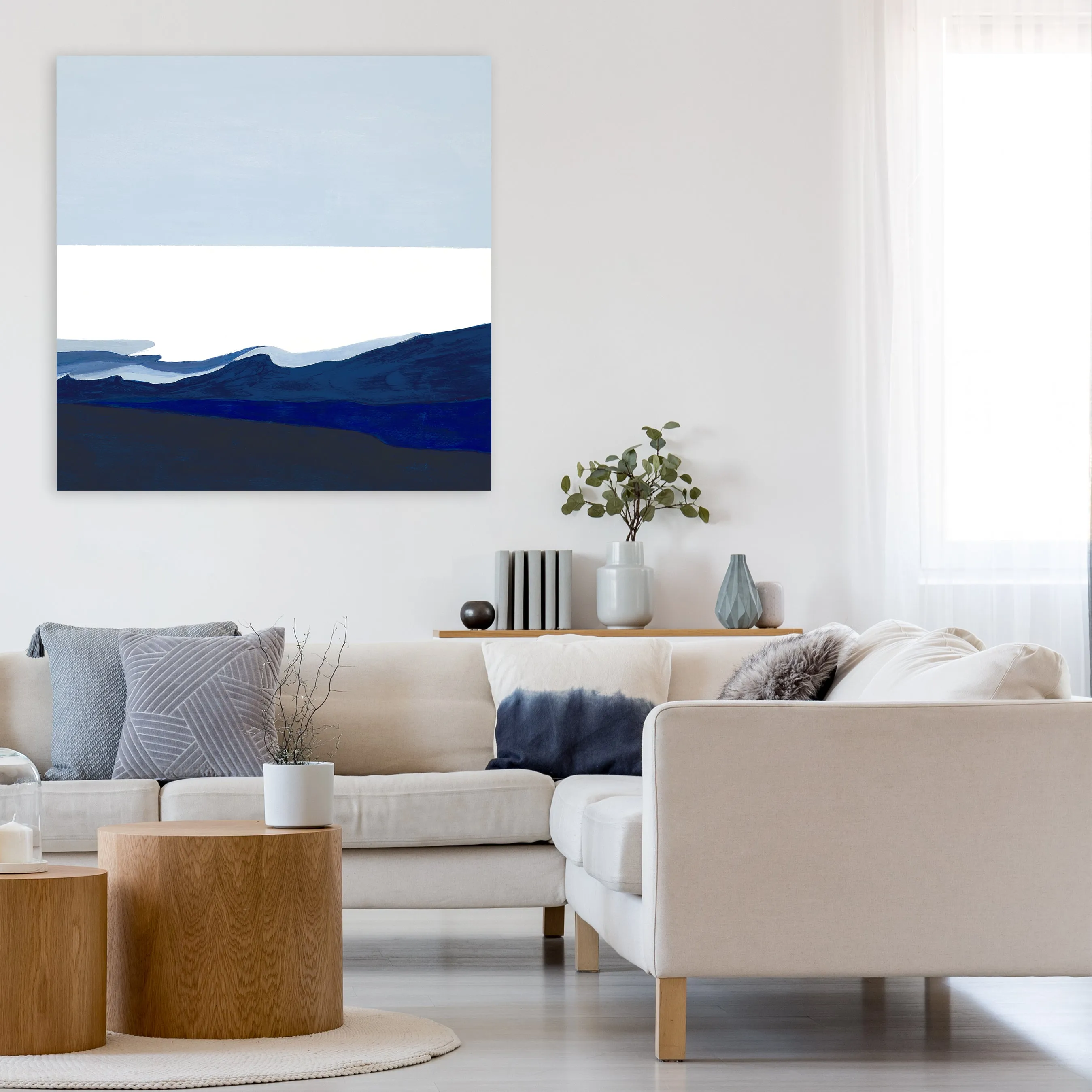 Deep Blue Flow I by Sara Brown
