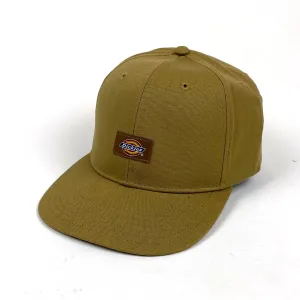 Dickies Classic Label Canvas Snapback 6 Panel Brown Duck