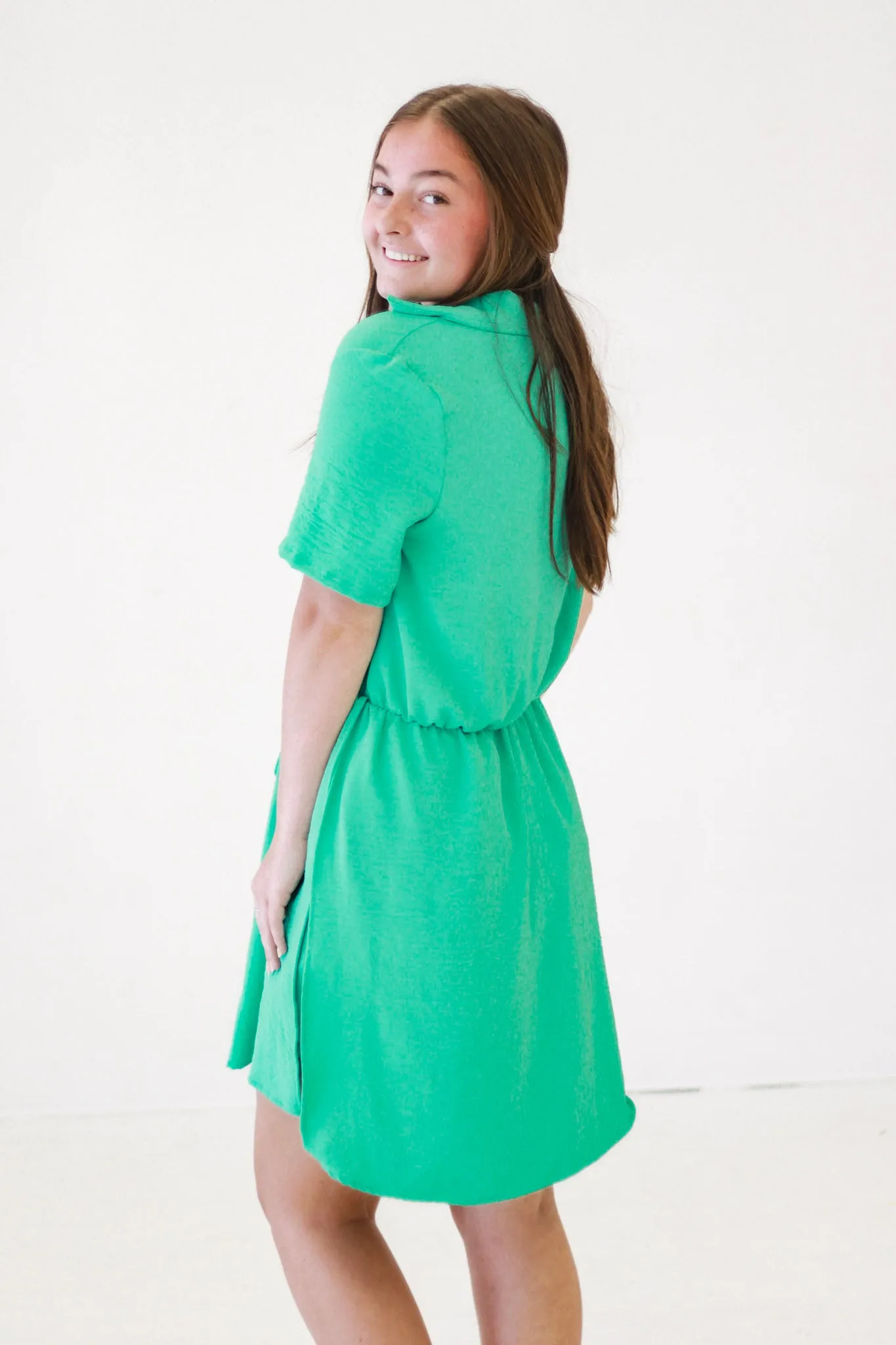 Down to Business Seaphoam Romper