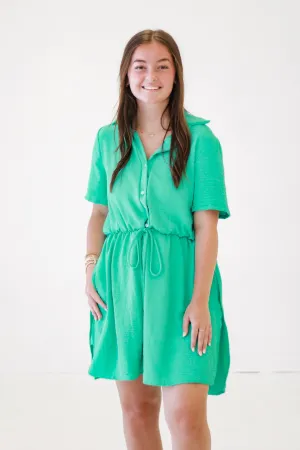 Down to Business Seaphoam Romper