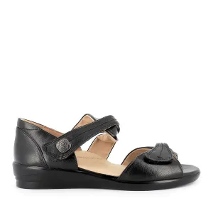 DOXIE W - BLACK LEATHER
