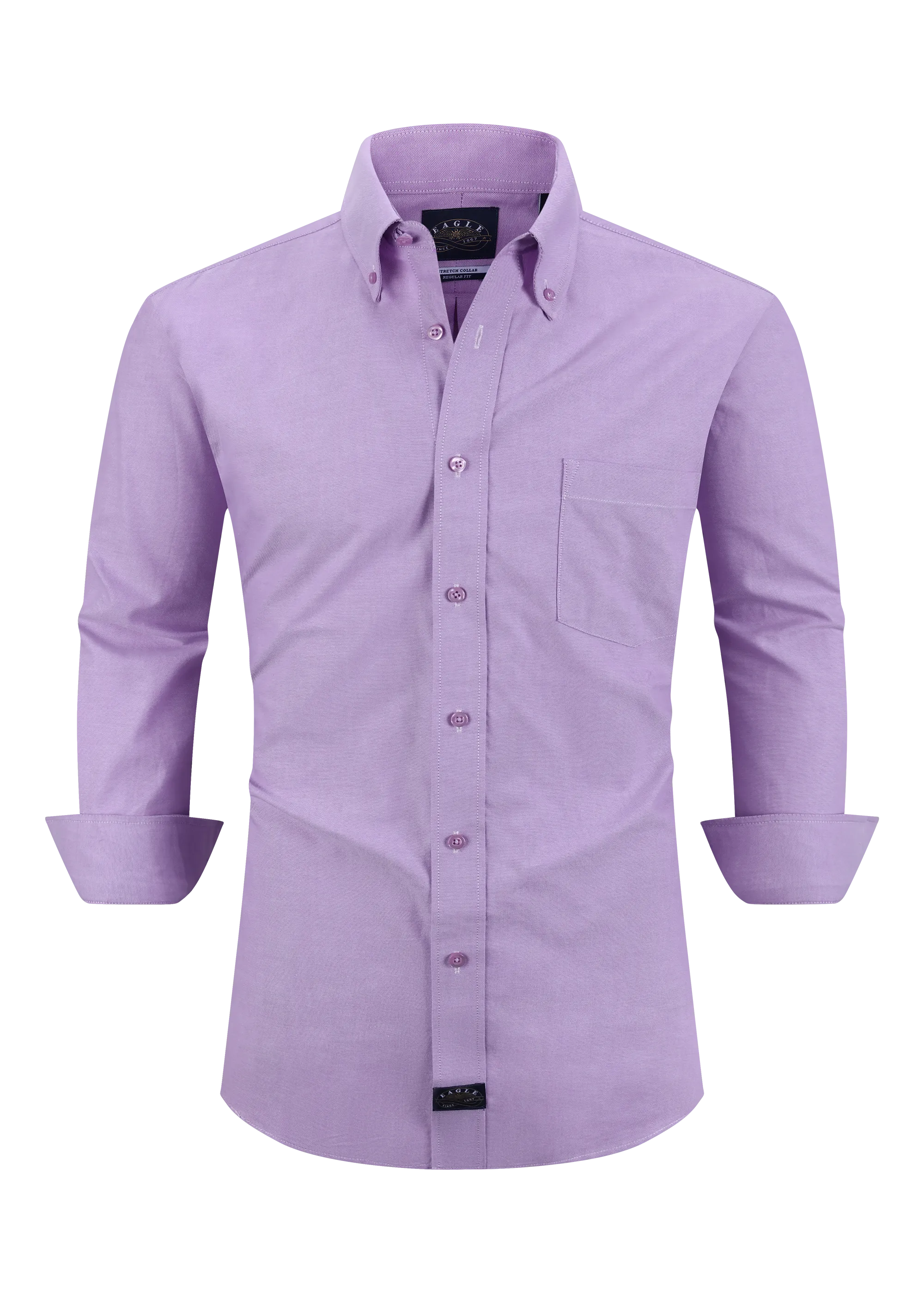 Eagle Stretch Neck Solid Oxford Shirt