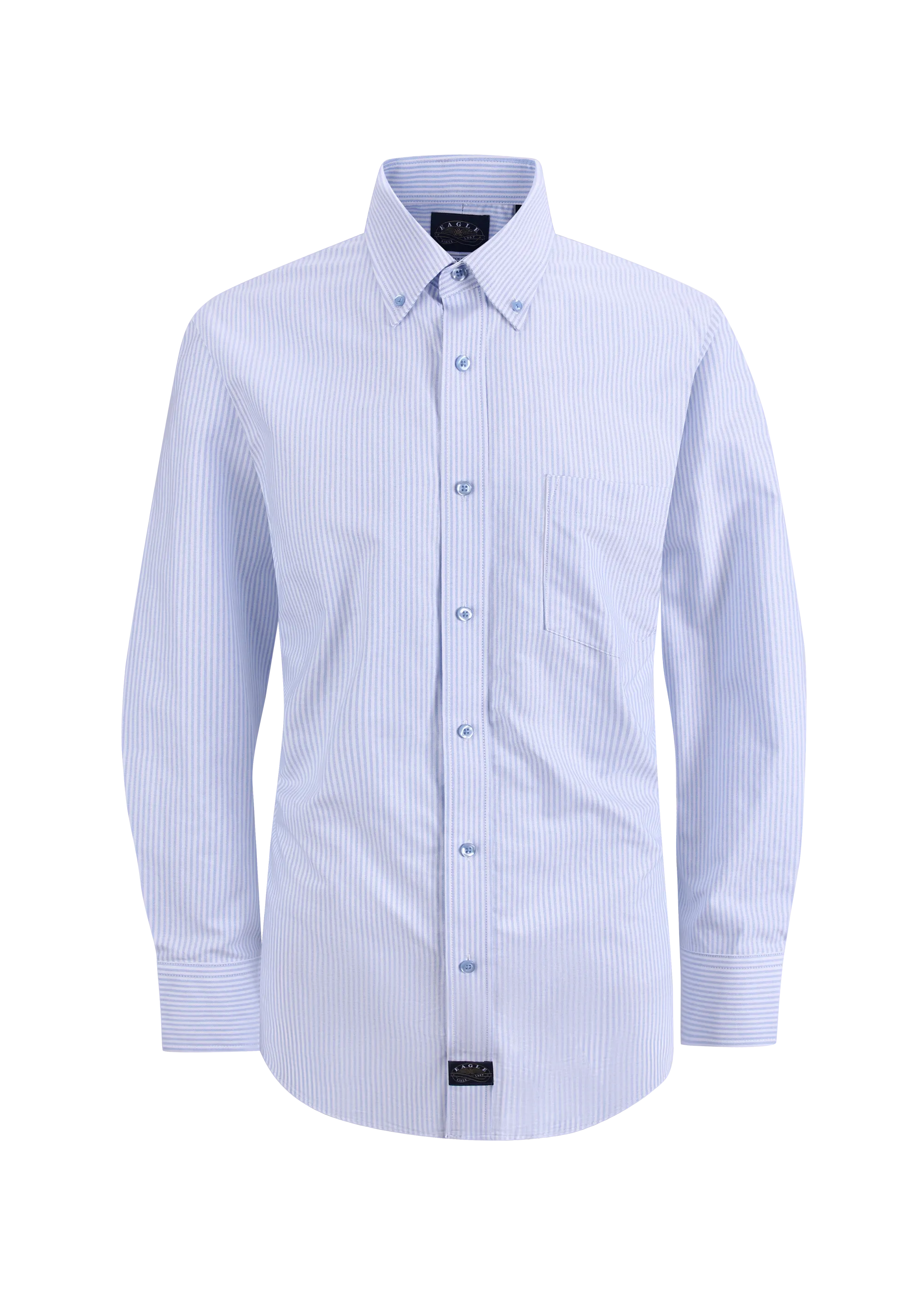 Eagle Stretch Neck Striped Oxford Shirt