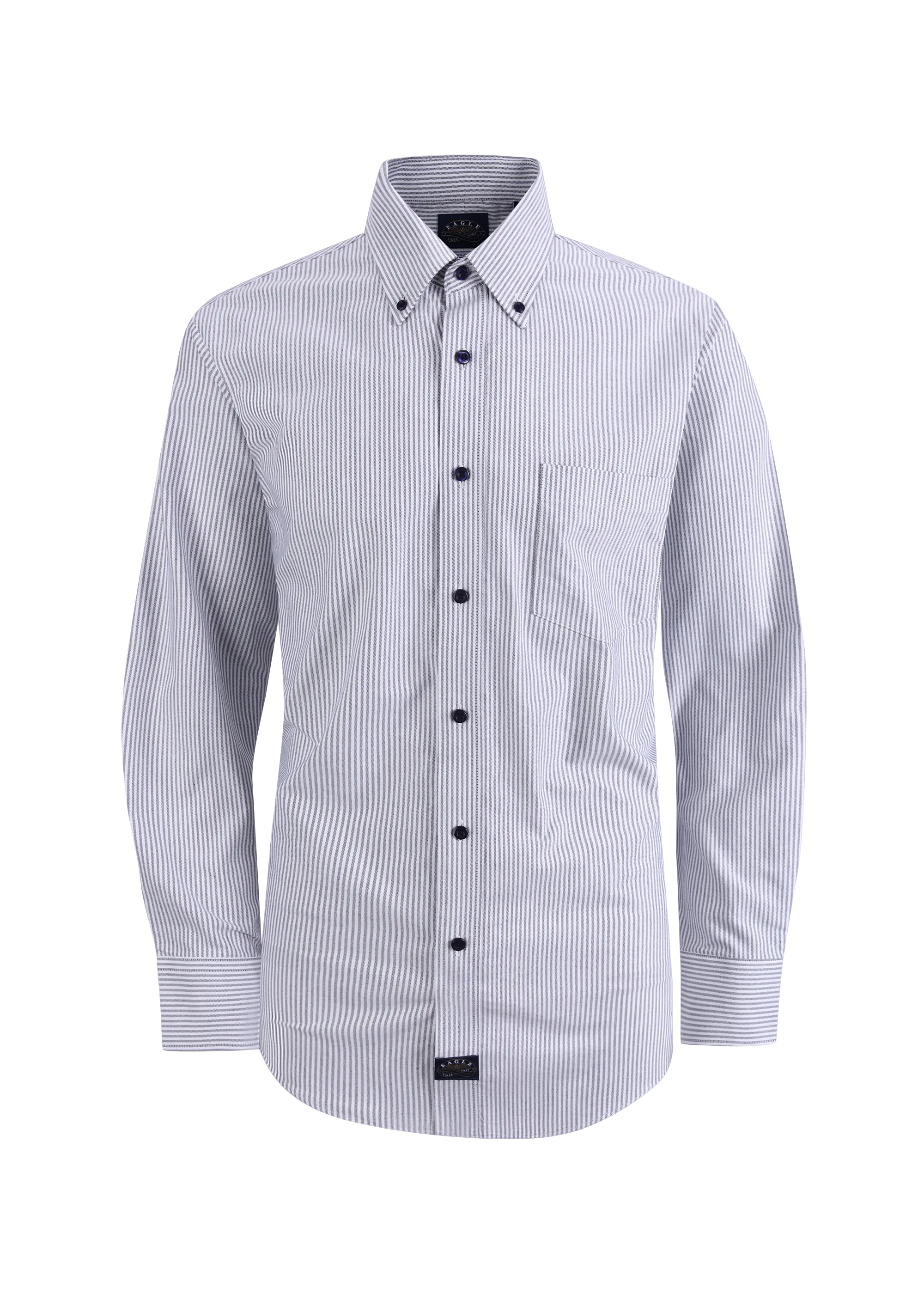 Eagle Stretch Neck Striped Oxford Shirt