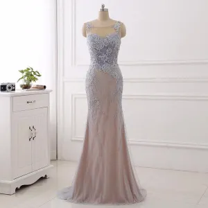 Elegance Mermaid Lavender Prom Dress