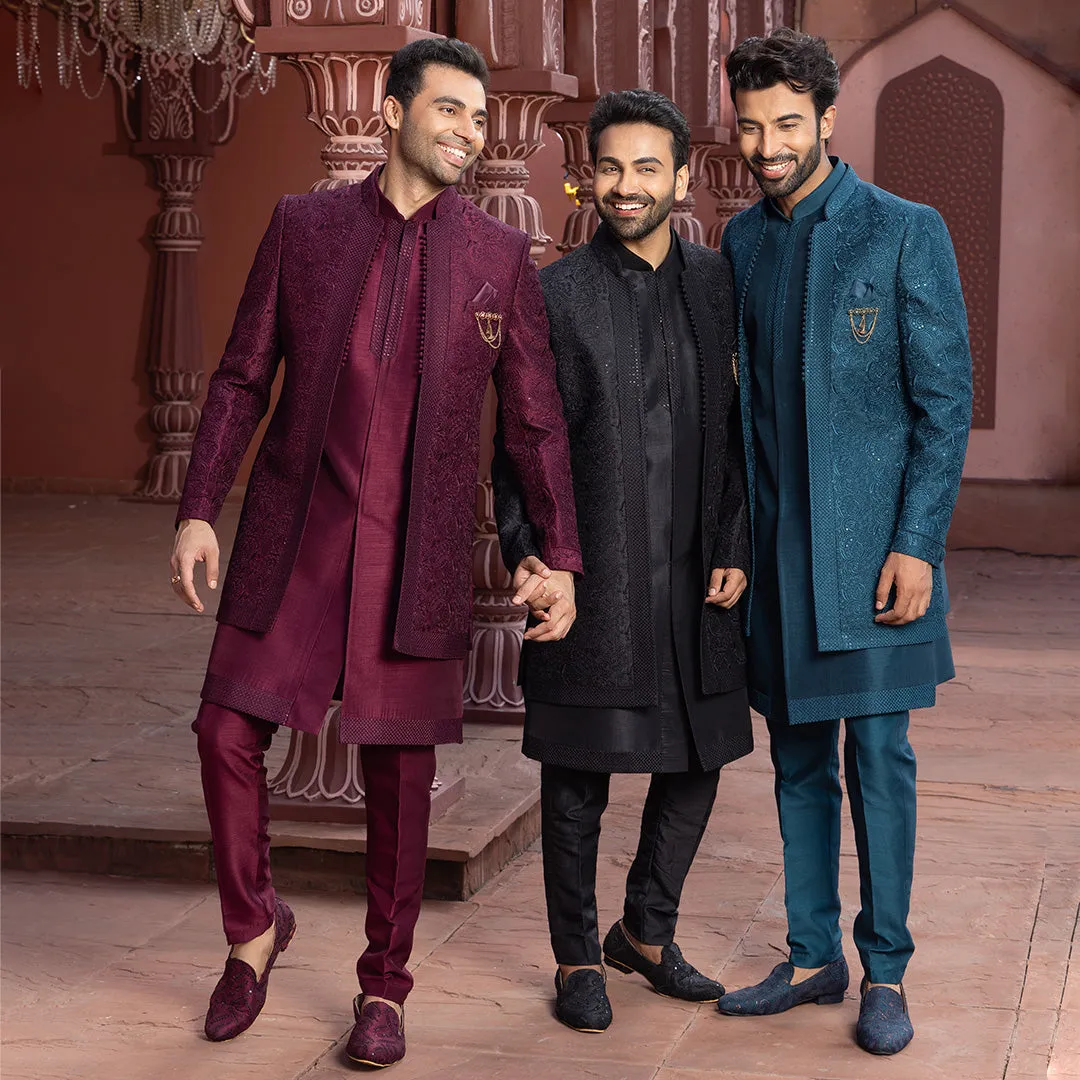 Elegant Plain Indo-Western with Refined Tailoring and Minimalist Charm