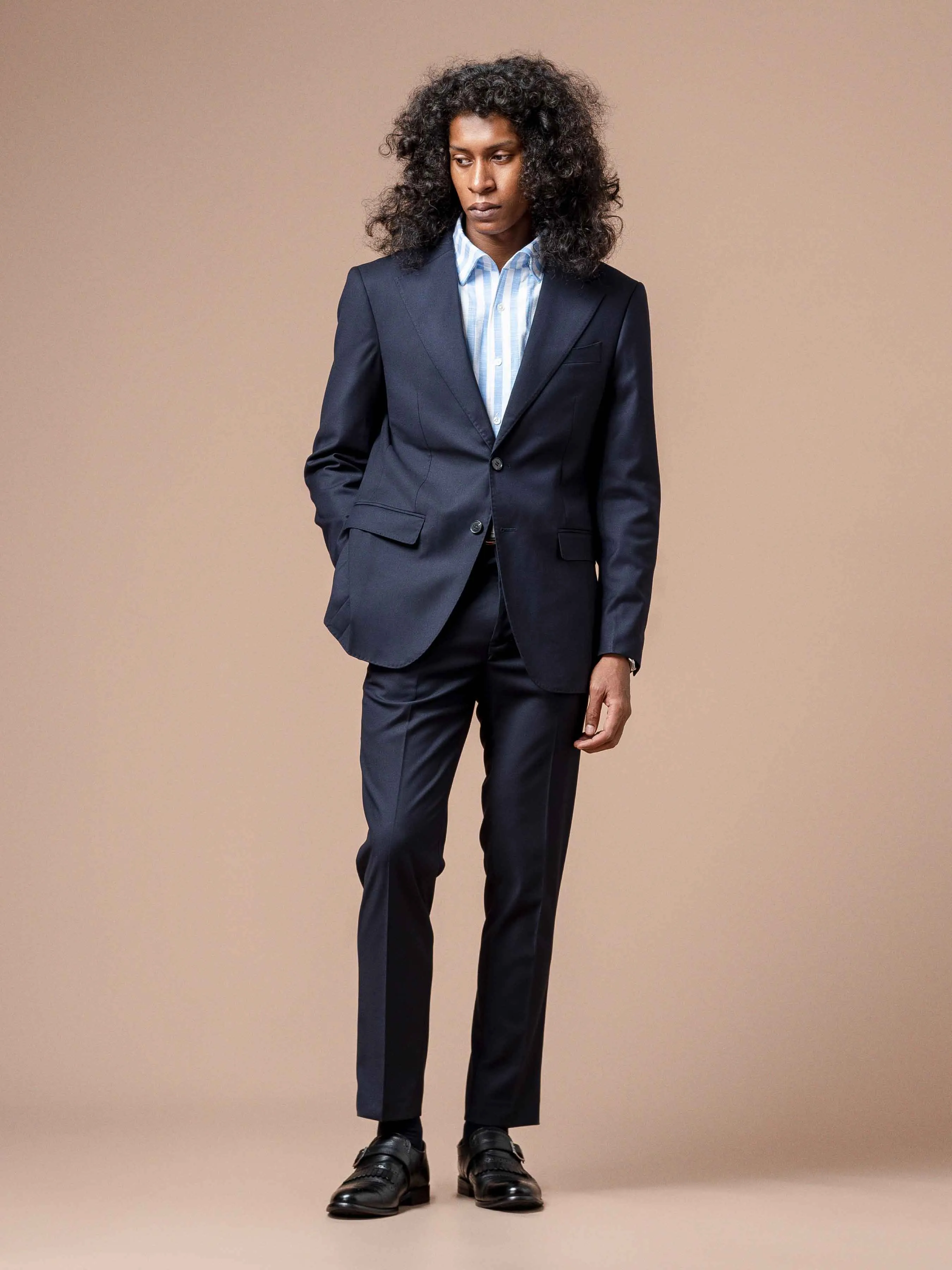 Emanuel Striped Shirt - Blue One-piece Collar