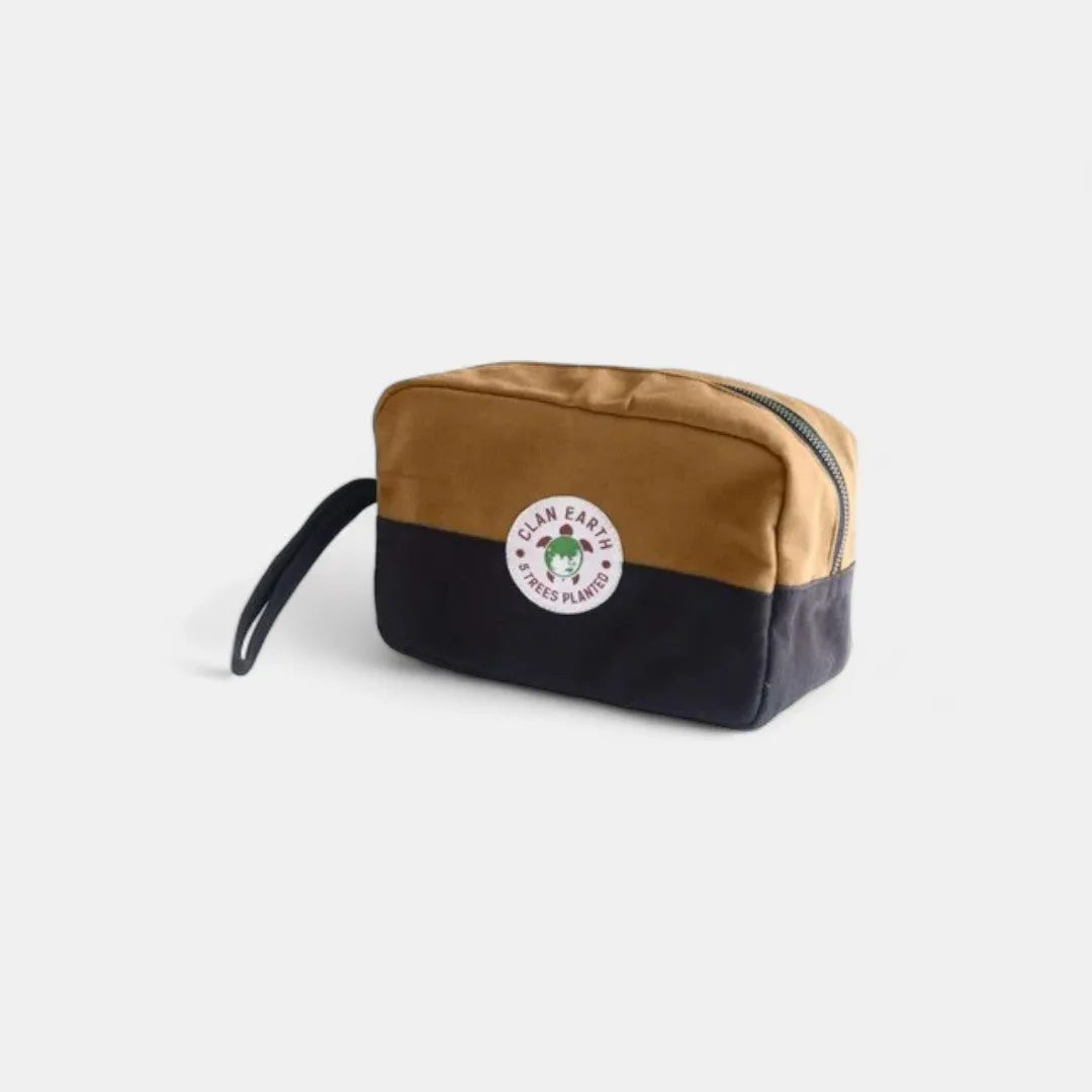 Employee Onboarding Sustainable Corporate Hamper | Premium canvas Dopp Kit | Cork Notebook and pen | Bamboo Bottle
