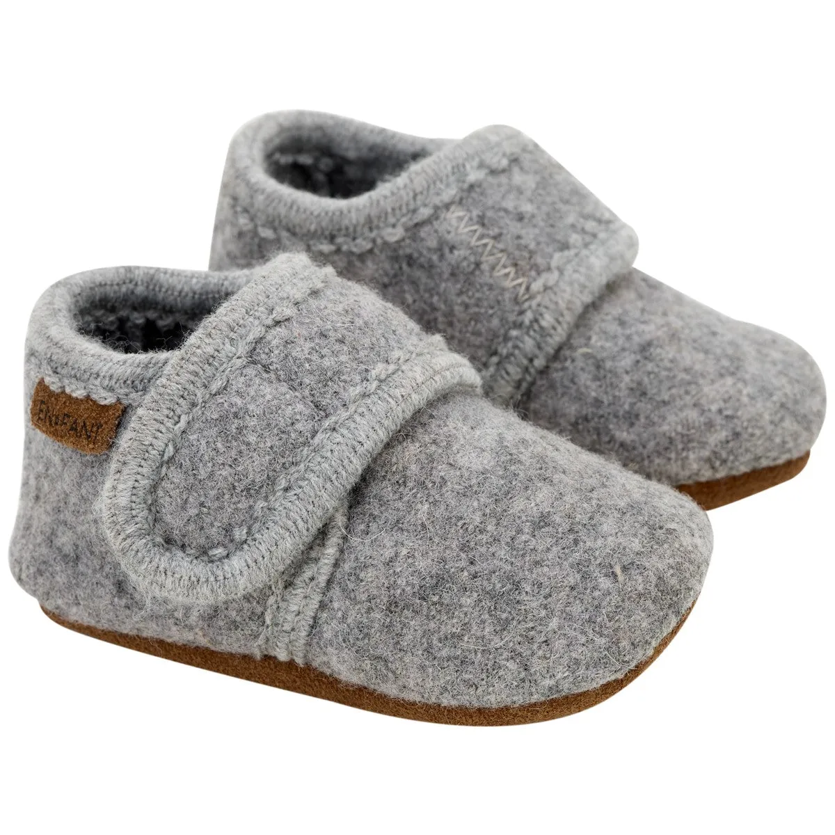 En Fant Wool Slippers - Grey