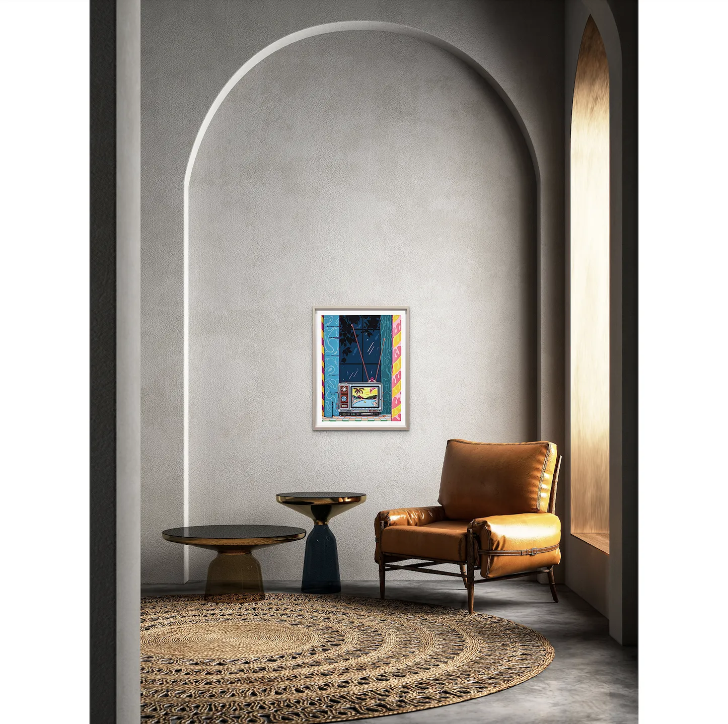 Erik Parker, Future Forecast, 2022; Hand-Embellished, Signed, and Numbered Limited Edition Print