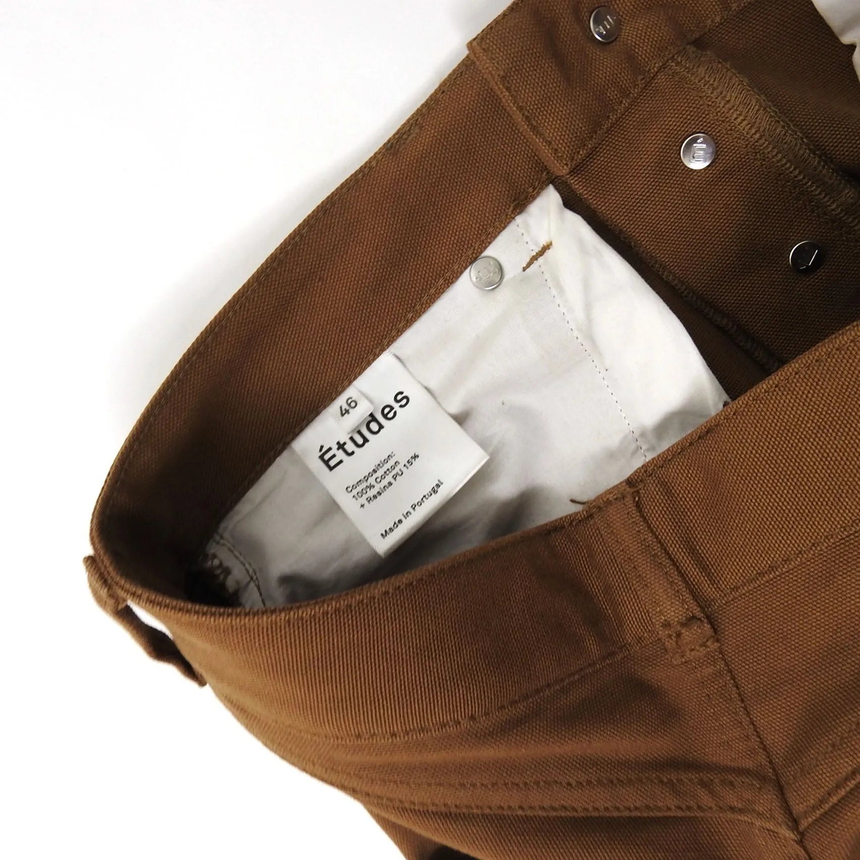 Etudes Camel Corner Canvas Trousers