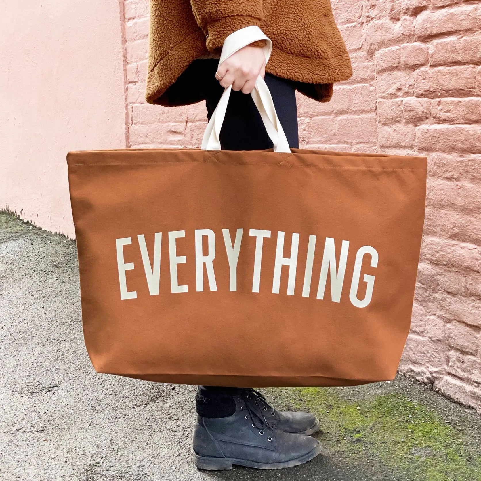 Everything - Tan REALLY Big Bag by Alphabet Bags