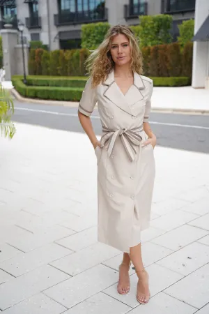 Fall nude dress