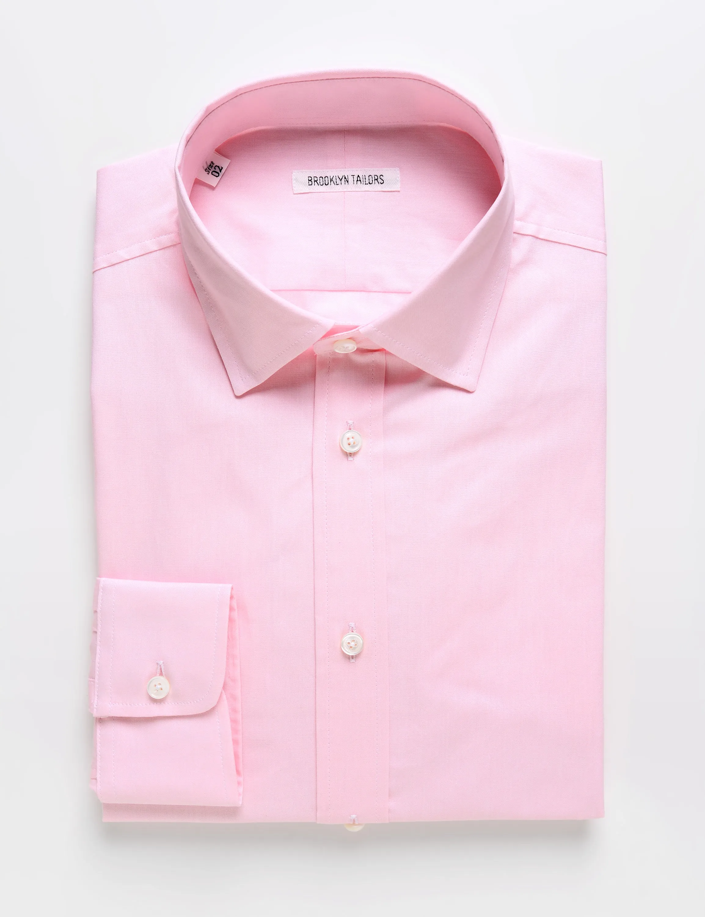 FINAL SALE: BKT20 Slim Dress Shirt in Pinpoint Oxford - Rose Quartz