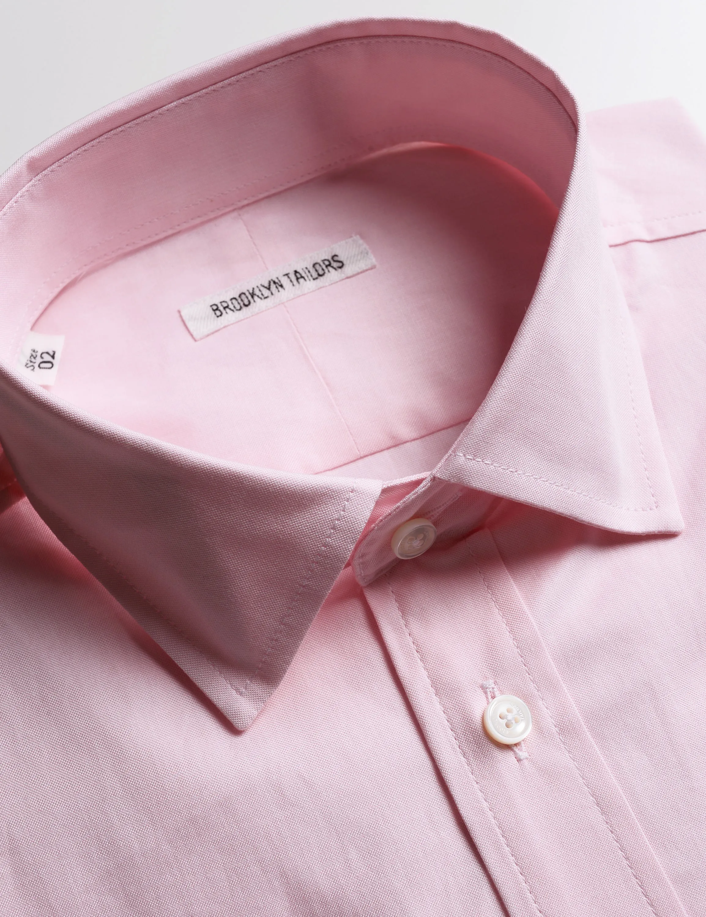 FINAL SALE: BKT20 Slim Dress Shirt in Pinpoint Oxford - Rose Quartz