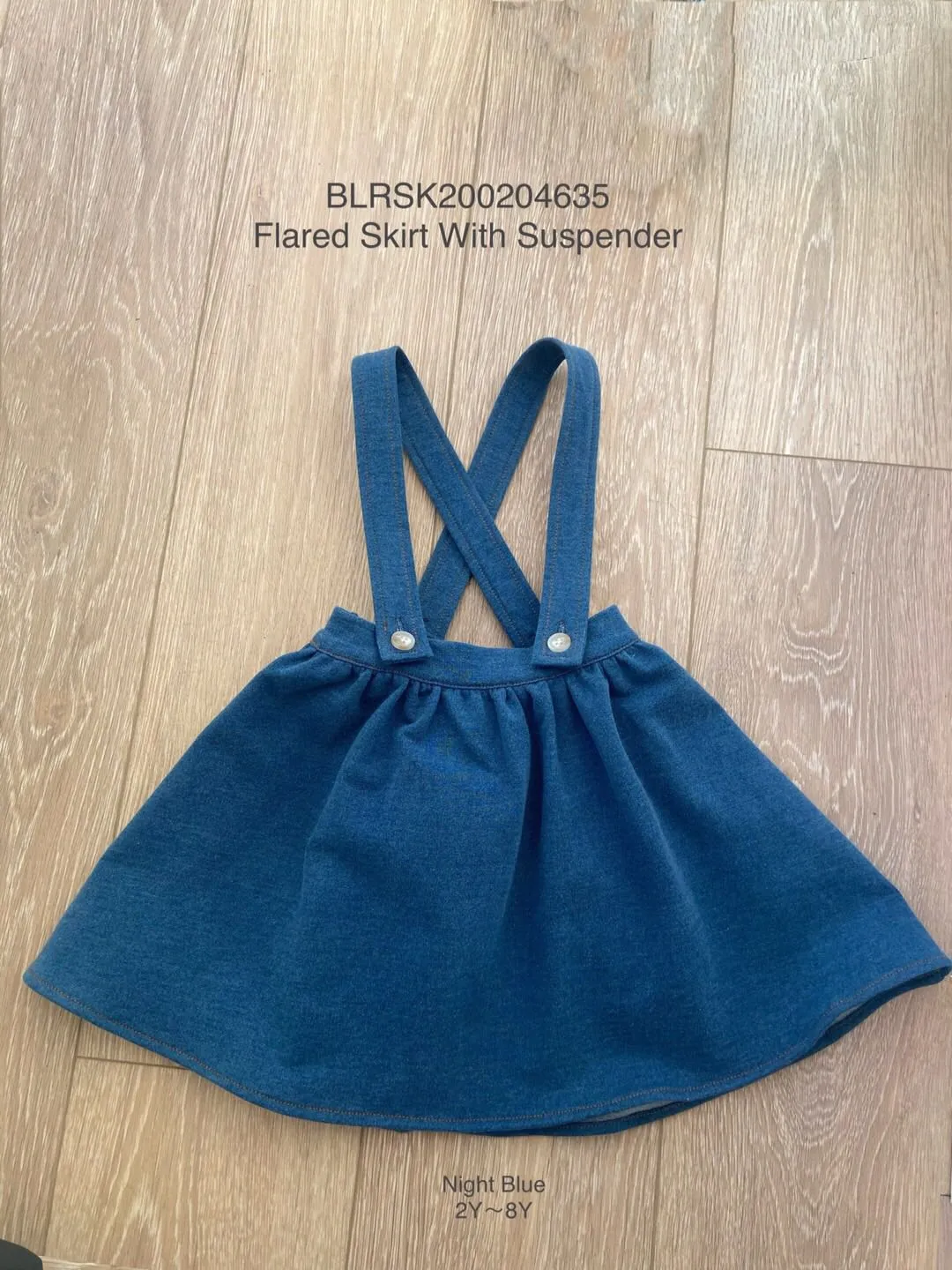 Flared Skirt with Suspender