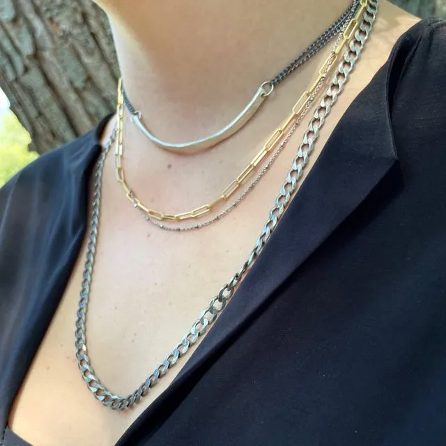 Flat Curb Sterling Chain