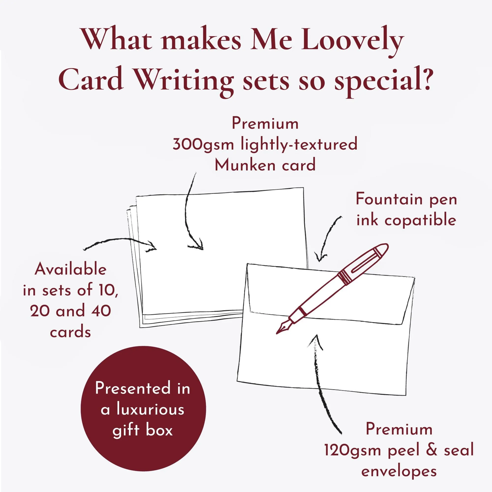 Flat Notecard Stationery Set - 'St Andrews'