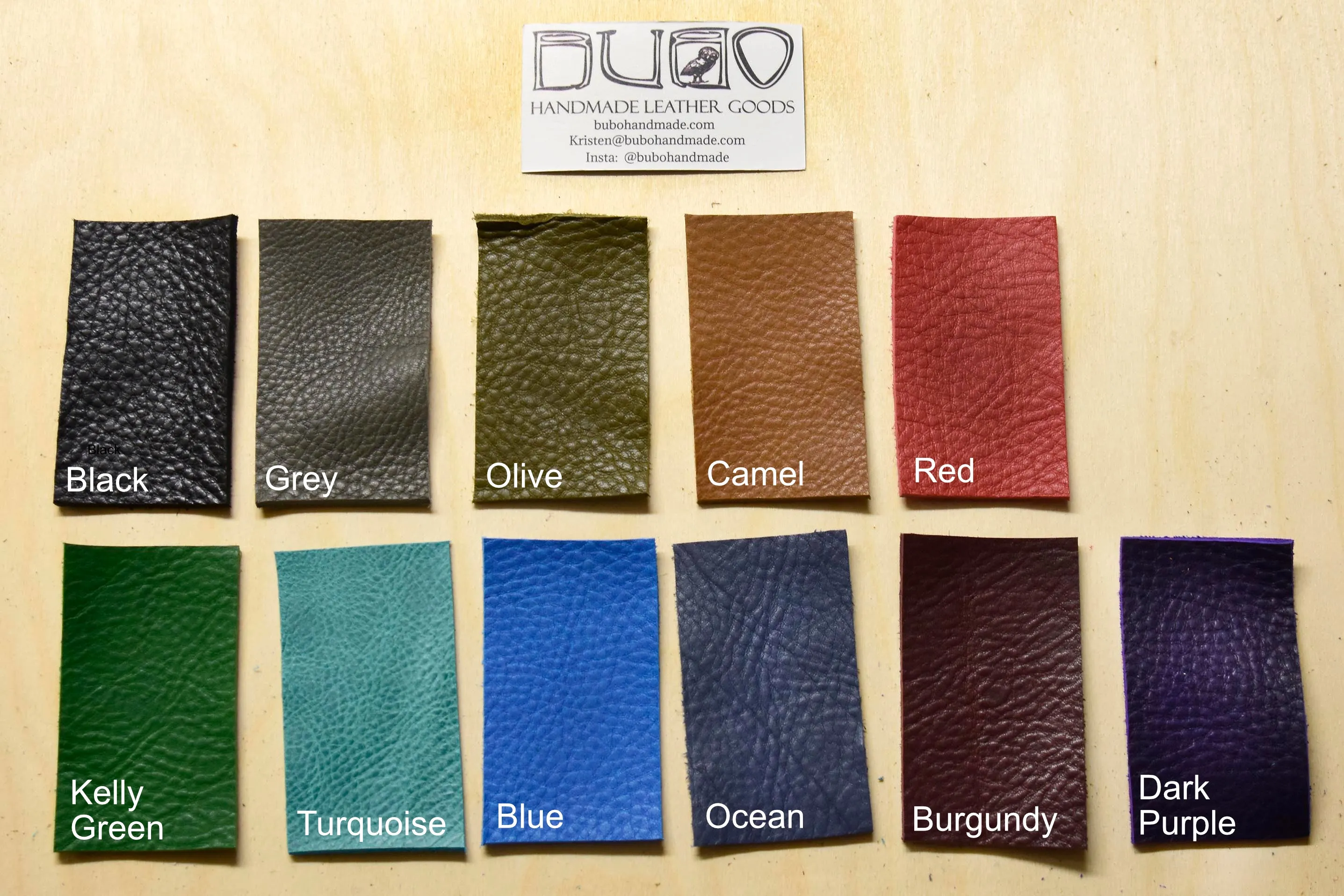 Flat Zip Leather Pouch