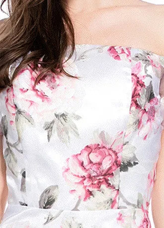 Floral A-line Prom Dress