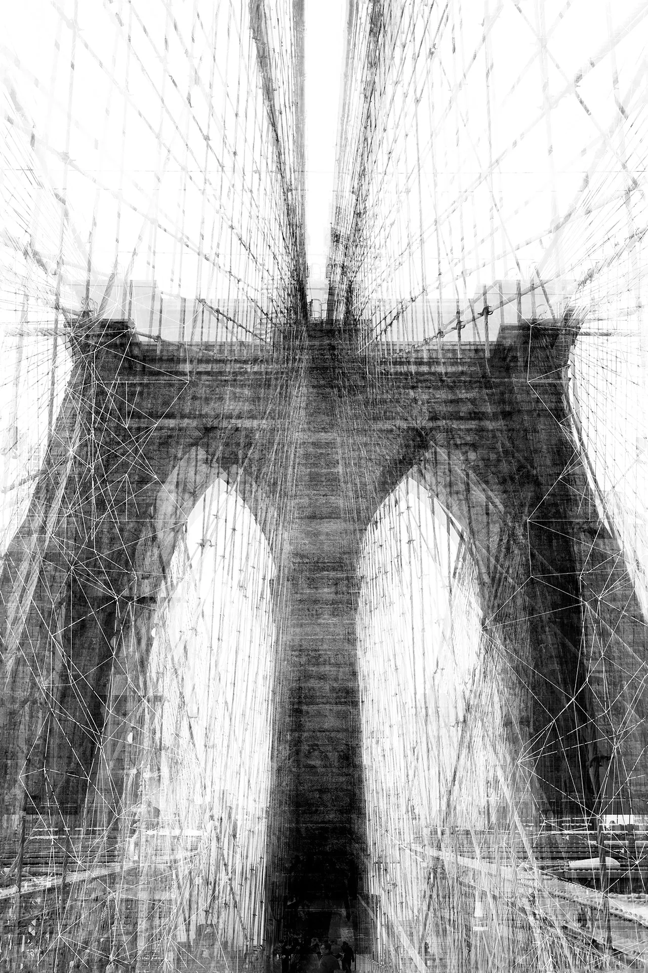 Fractions of Brooklyn Bridge by Guseul Park