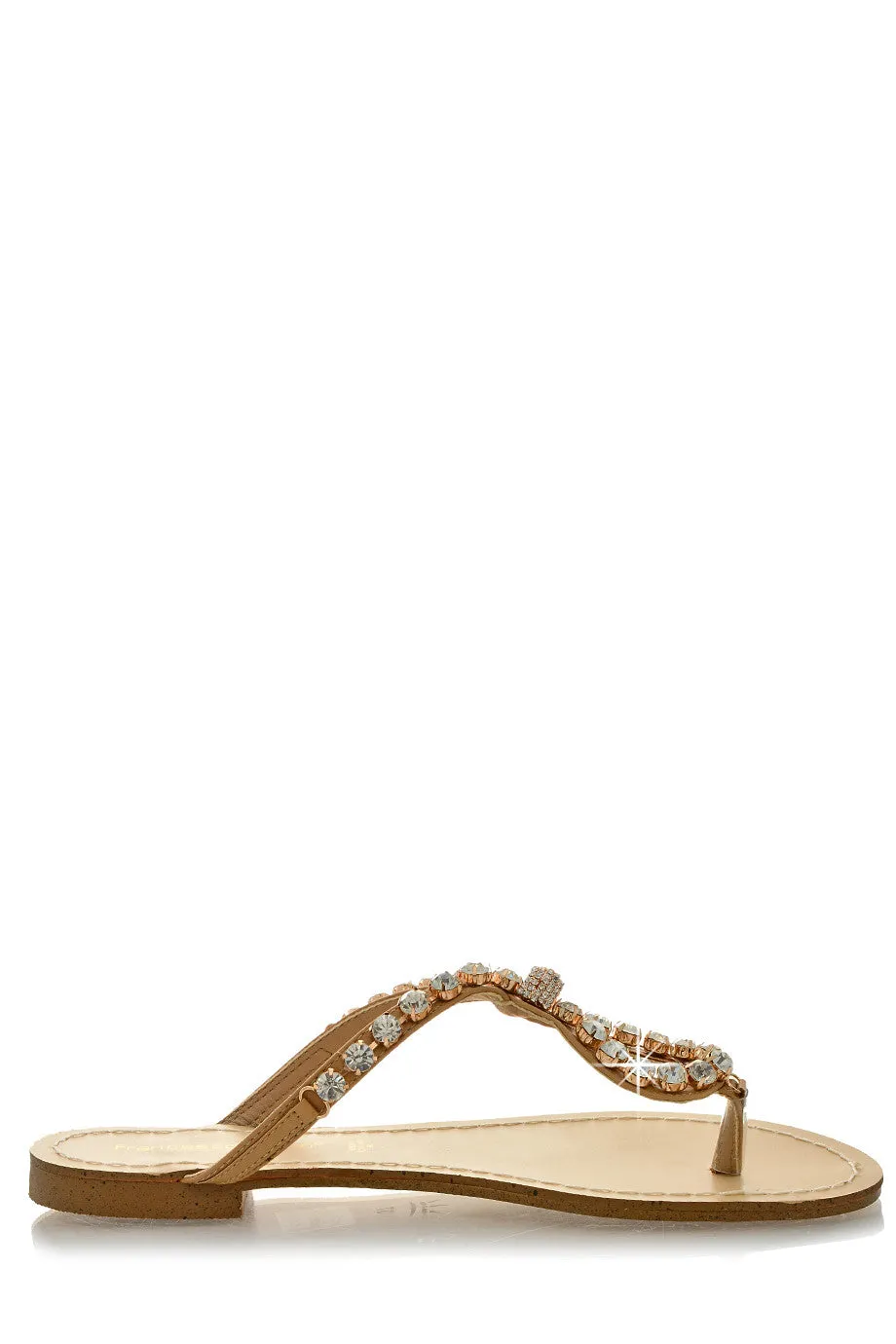 FRANCESCO MILANO ZANIA Crystal Embellished Sandals