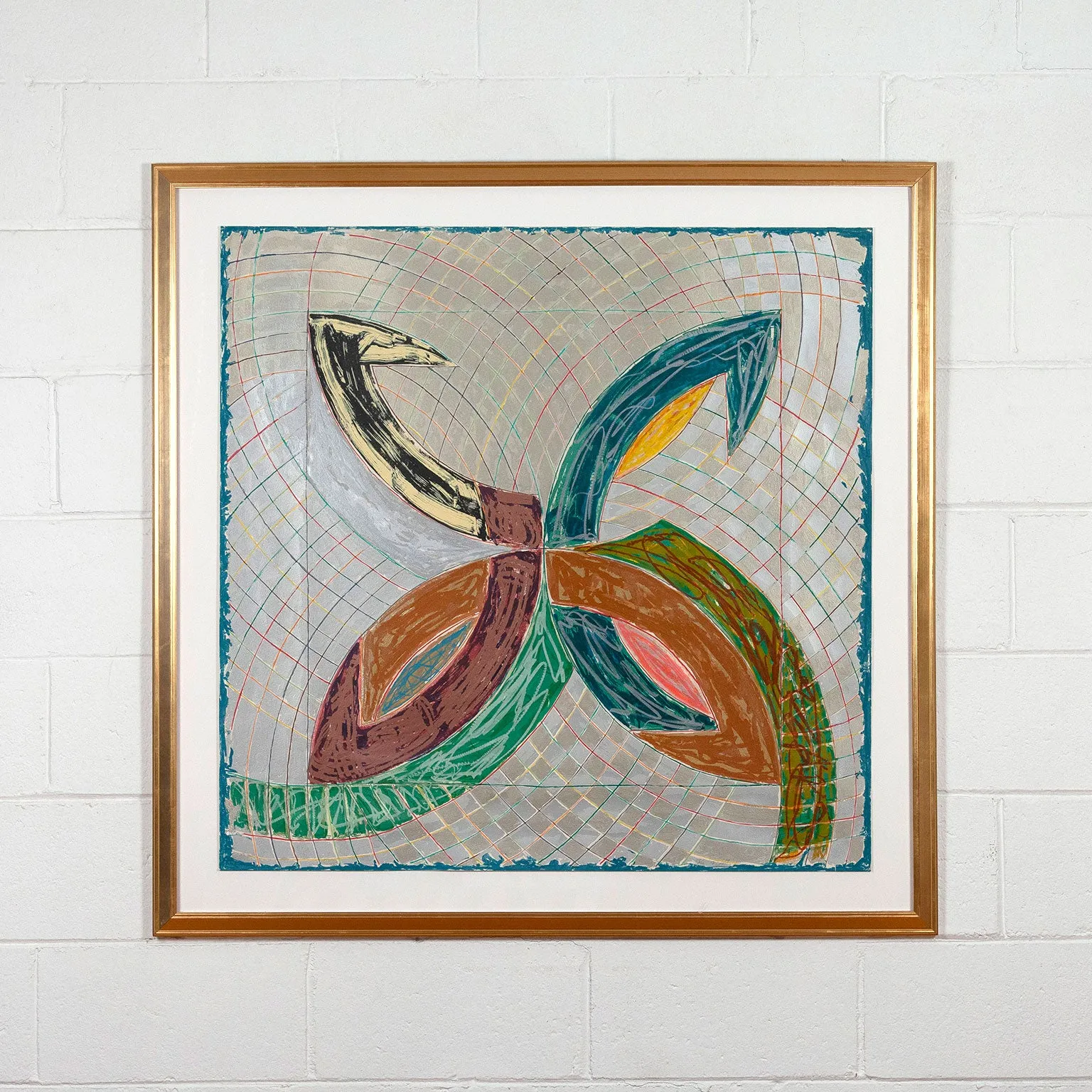 FRANK STELLA "POLAR CO-ORDINATES V" LITHOGRAPH, 1980