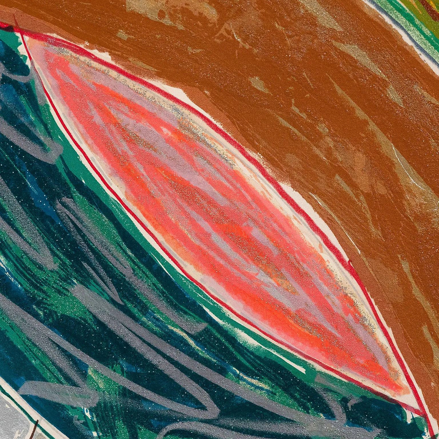 FRANK STELLA "POLAR CO-ORDINATES V" LITHOGRAPH, 1980