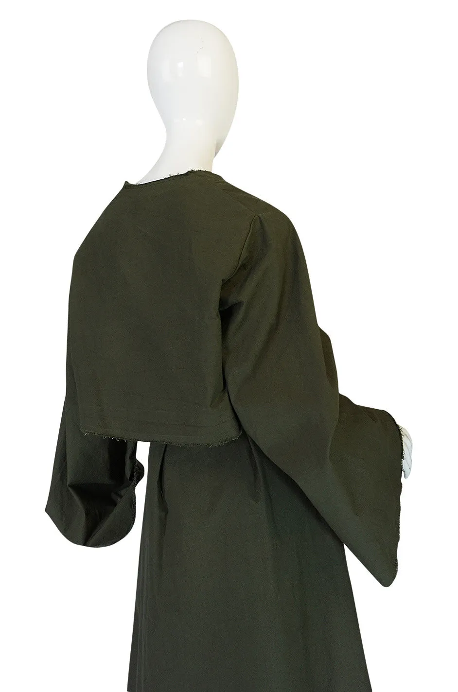 F/W 2016 Attico Collection Olive Khaki Canvas Coat