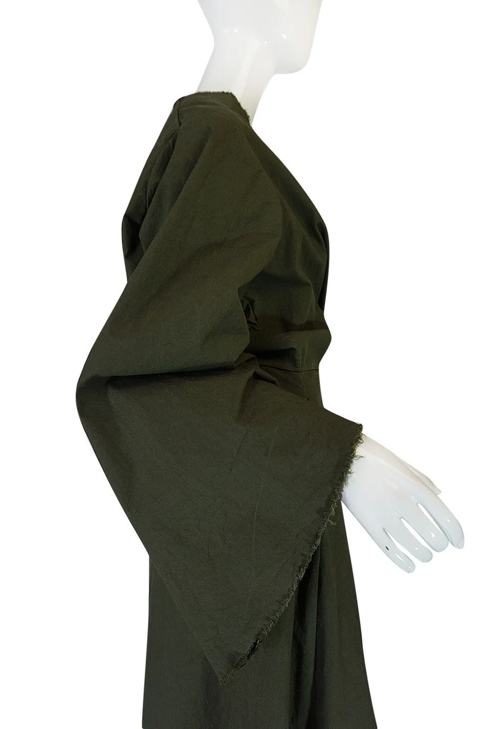 F/W 2016 Attico Collection Olive Khaki Canvas Coat