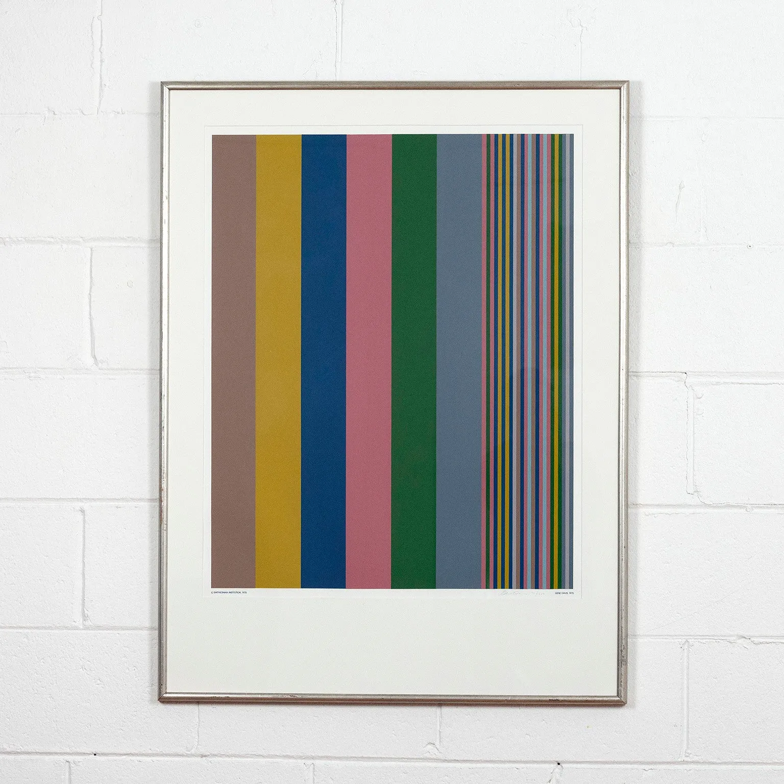 GENE DAVIS "SMITHSONIAN" SCREENPRINT, 1975
