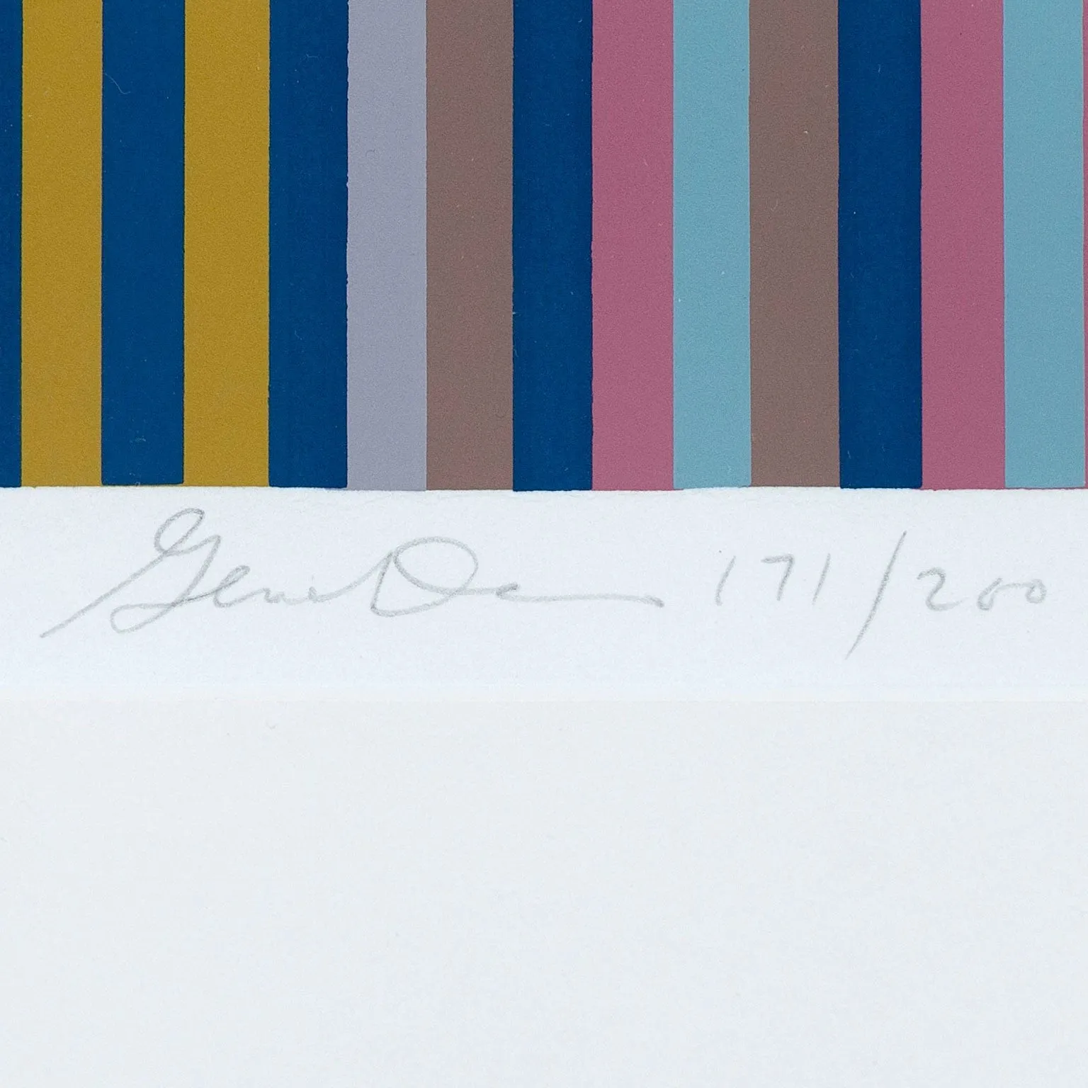 GENE DAVIS "SMITHSONIAN" SCREENPRINT, 1975