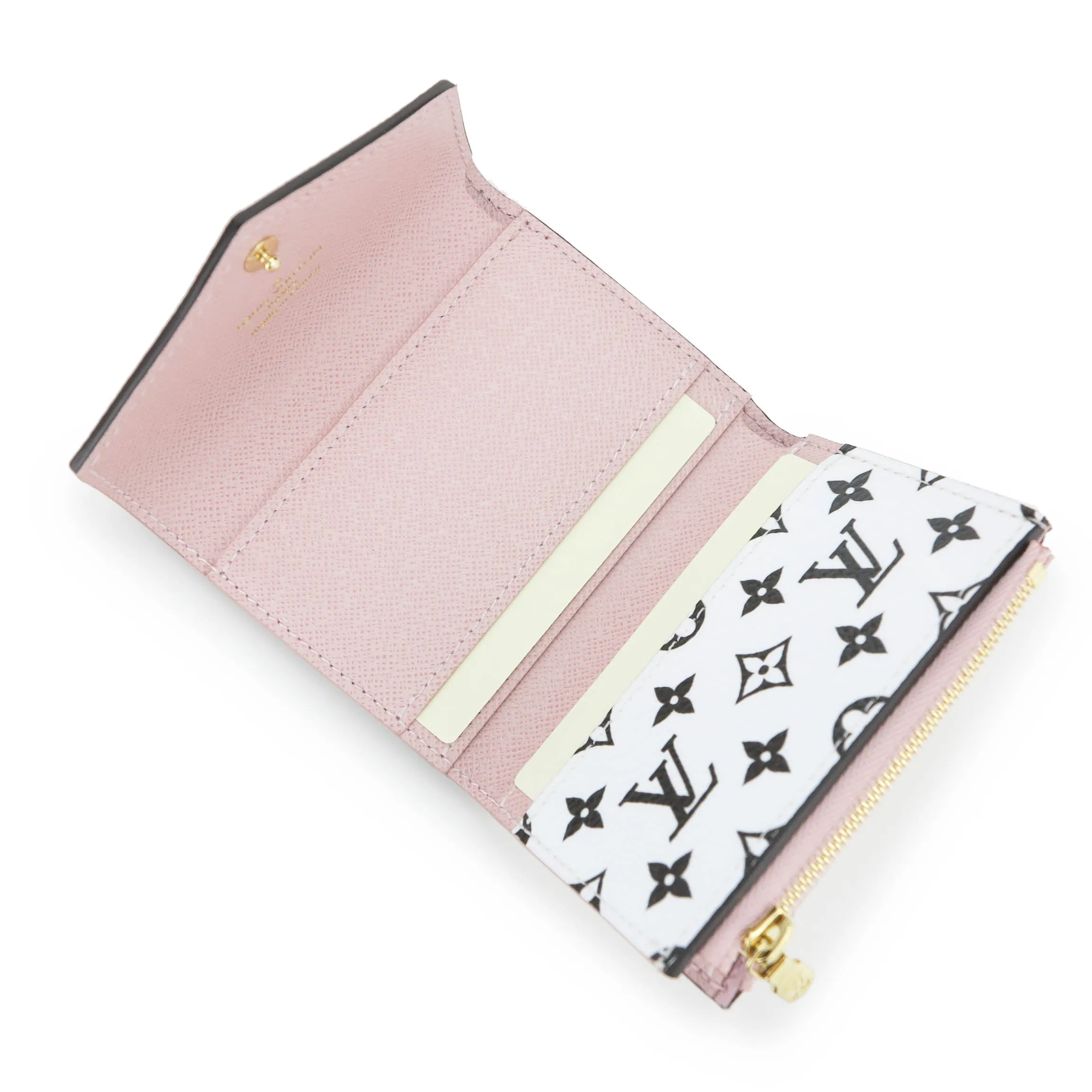 Giant Monogram Zoe Wallet in Red and Pink