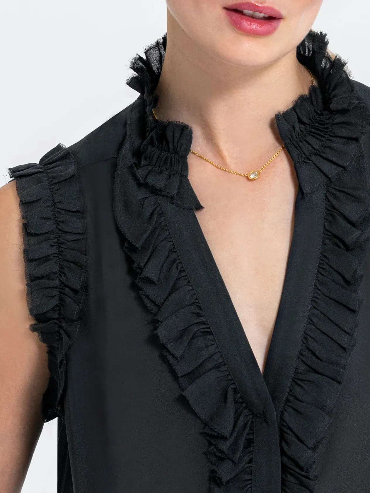 Go By Go Silk Sleeveless Go Spring Soiree Blouse