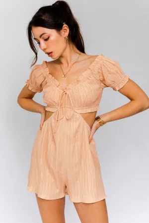 GOLDEN HOUR CUTOUT ROMPER