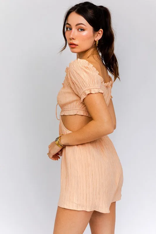 GOLDEN HOUR CUTOUT ROMPER