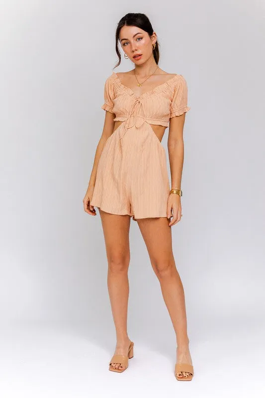 GOLDEN HOUR CUTOUT ROMPER