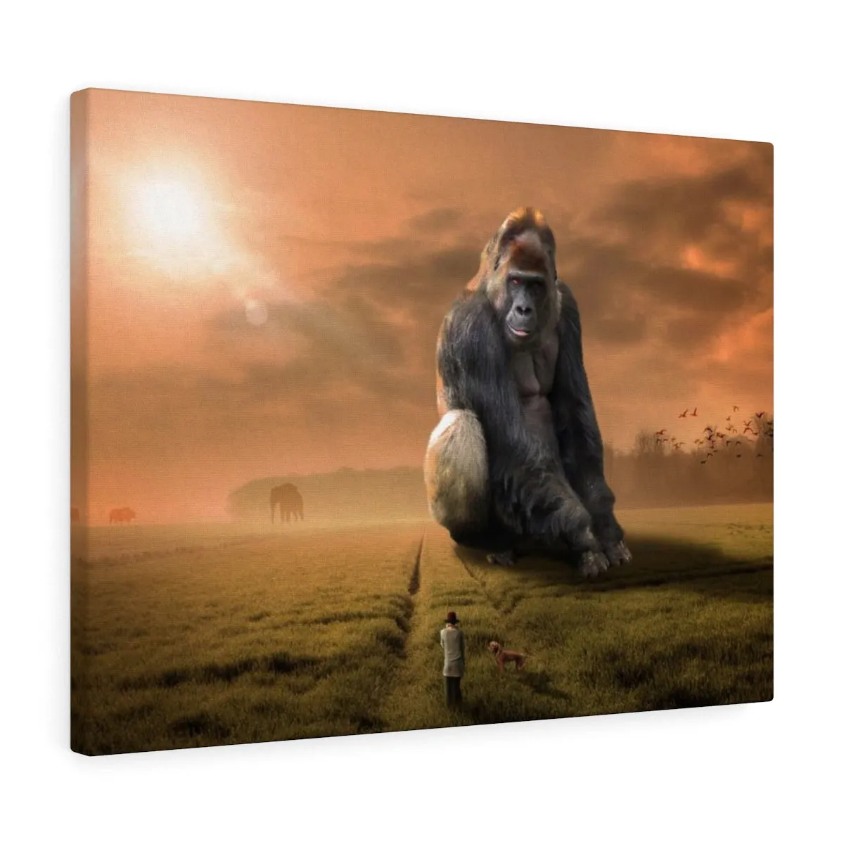 Gorilla King Premium Wall Canvas