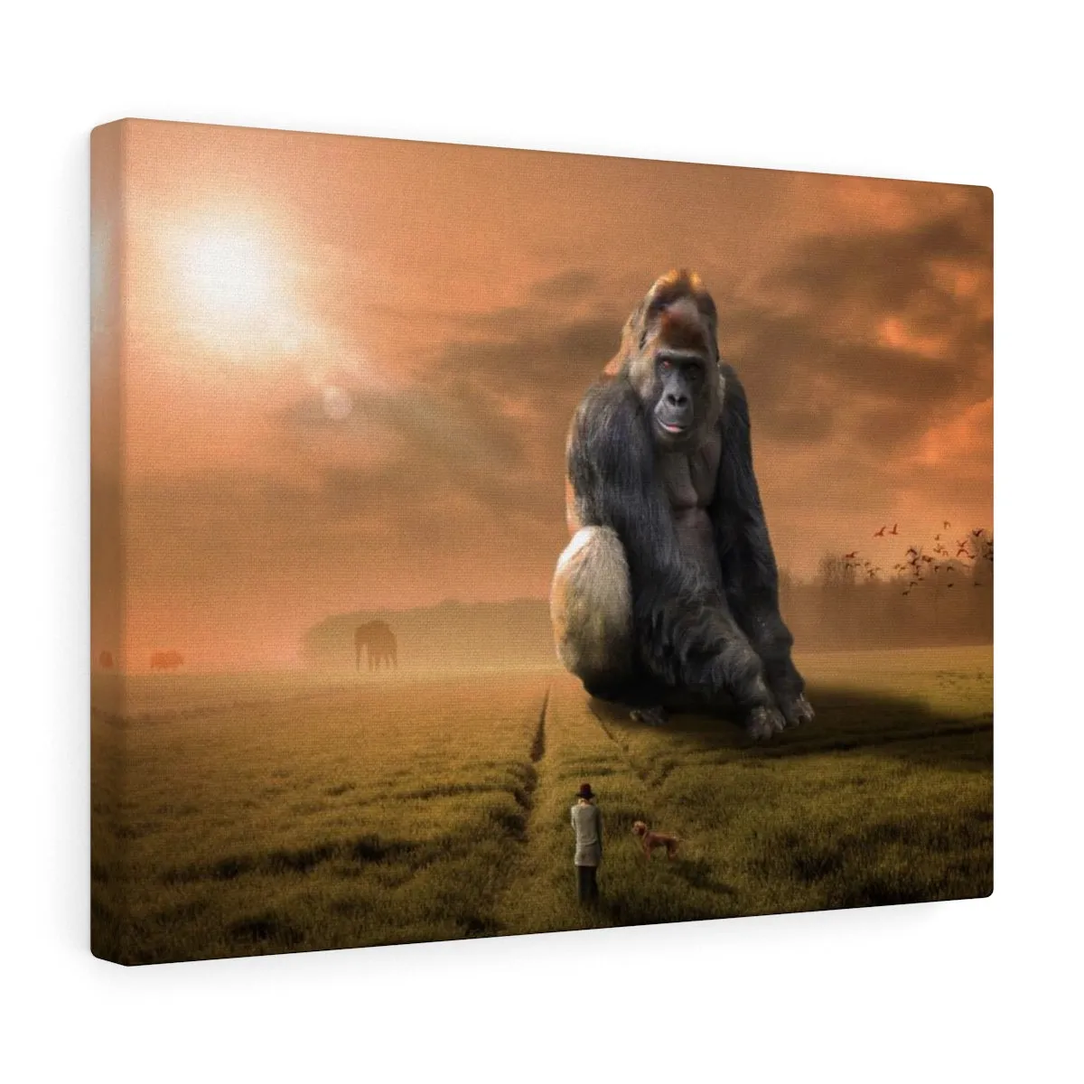 Gorilla King Premium Wall Canvas