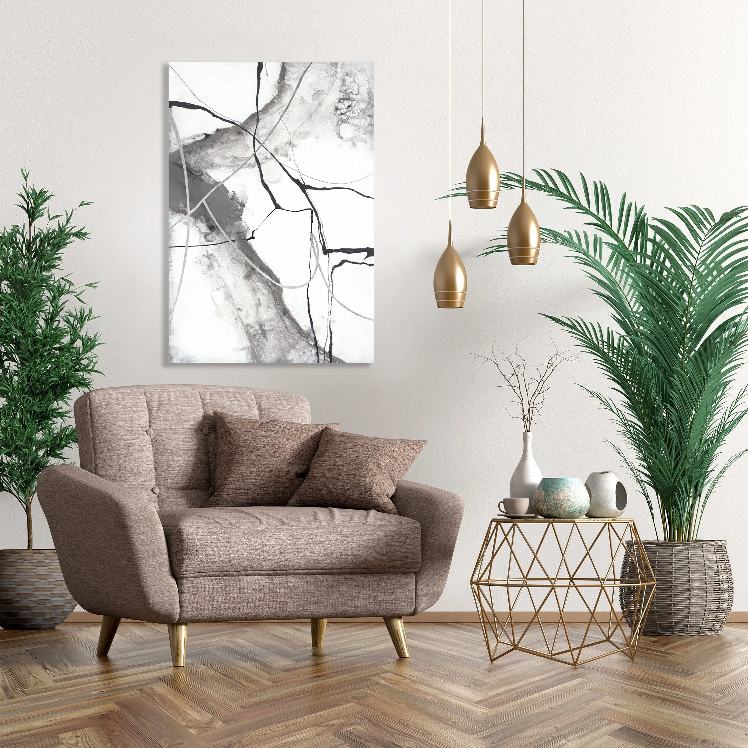 Gray Waterfall II by Sara Brown