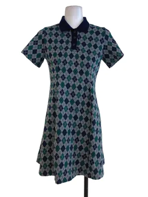 Grey Oxford Collared Dress