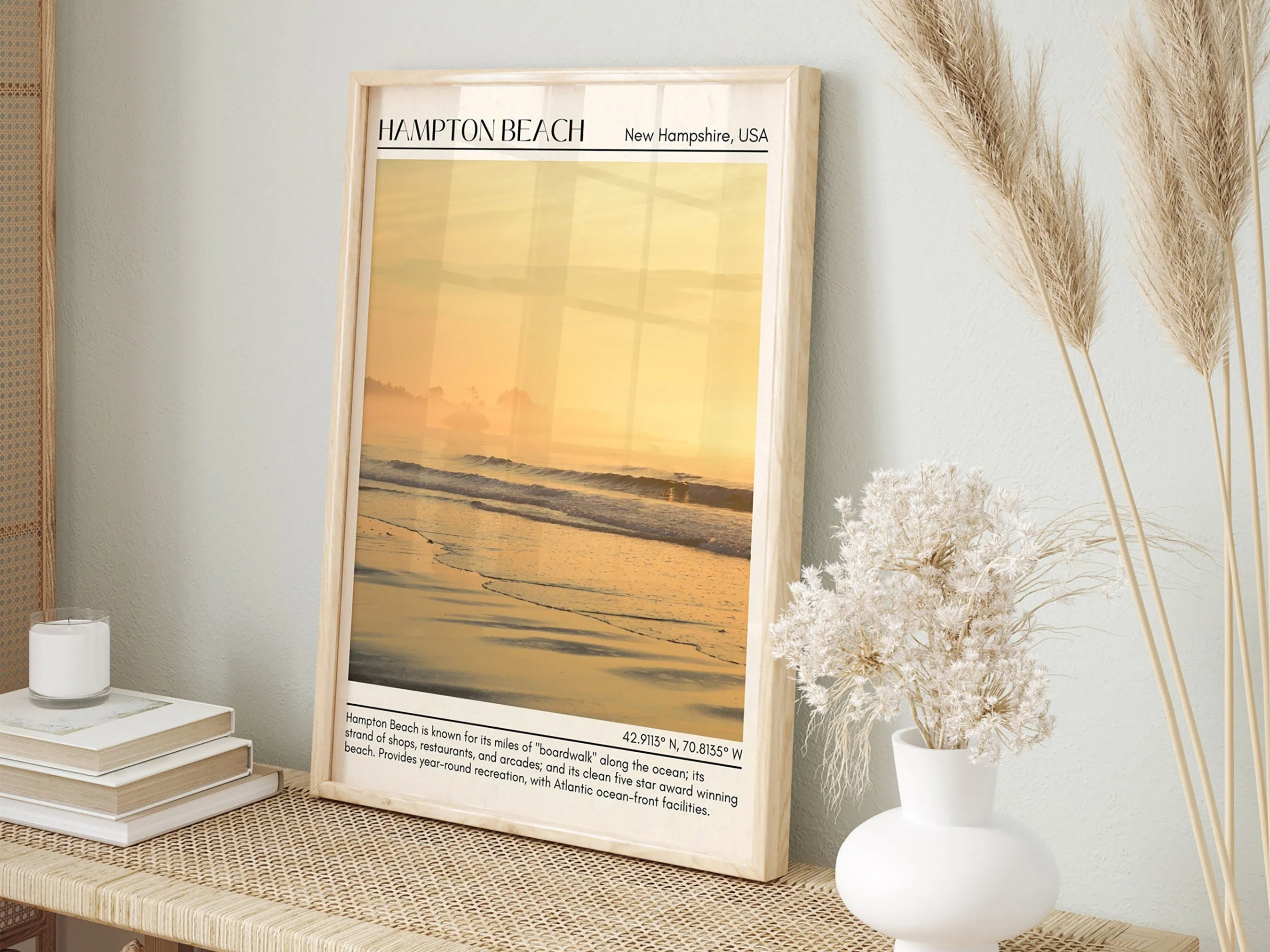 Hampton Beach Wall Canvas, USA