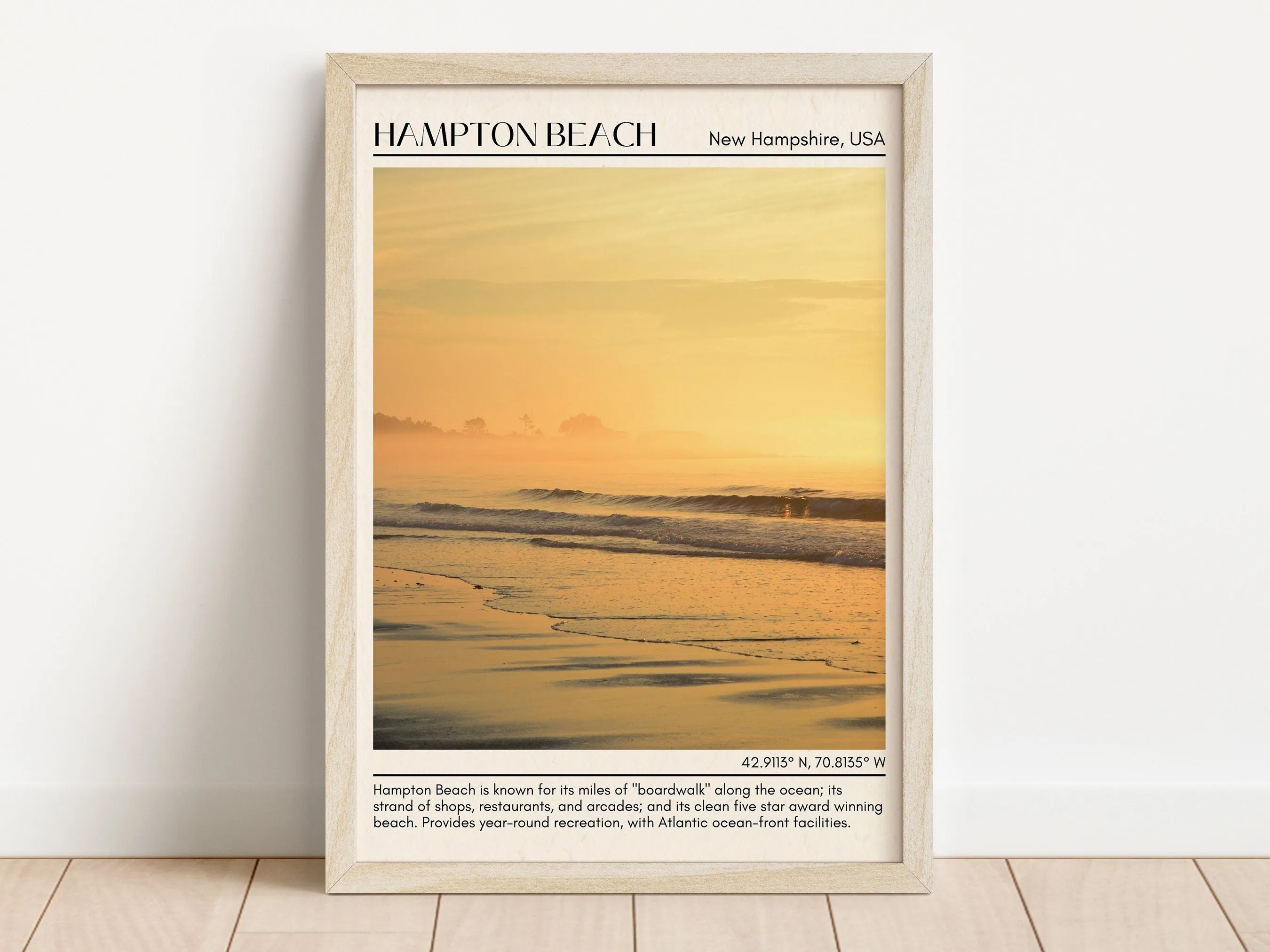 Hampton Beach Wall Canvas, USA