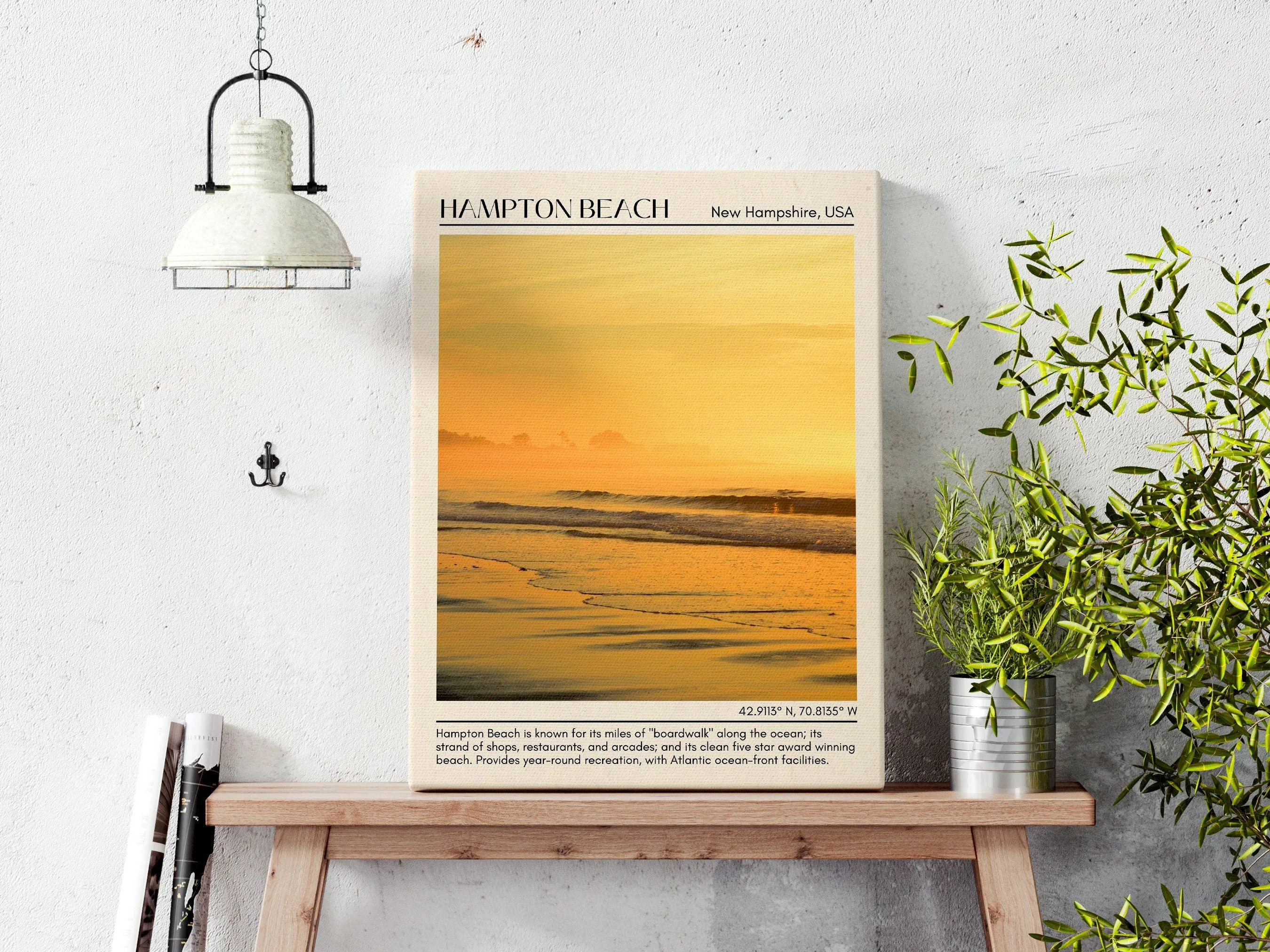 Hampton Beach Wall Canvas, USA